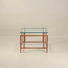 Tavolino in teak e vetro di Henning Nørgaard per Komfort Møbler