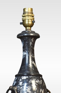 Slender urn shaped table lamp