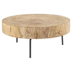Slice Cedar Round Coffee Table