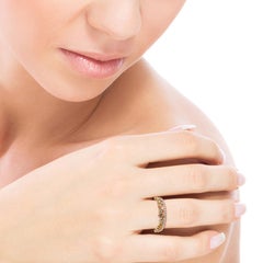 Fancy Slice Diamond 18 Karat Gold Engagement Ring