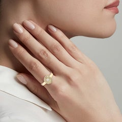Slice Diamond 18 Karat Gold Ring