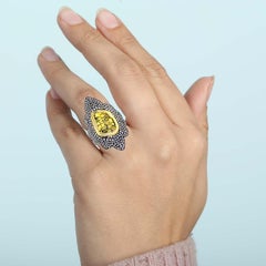Slice Diamond Cocktail Ring With Diamonds Made In 14k Gold & Silver