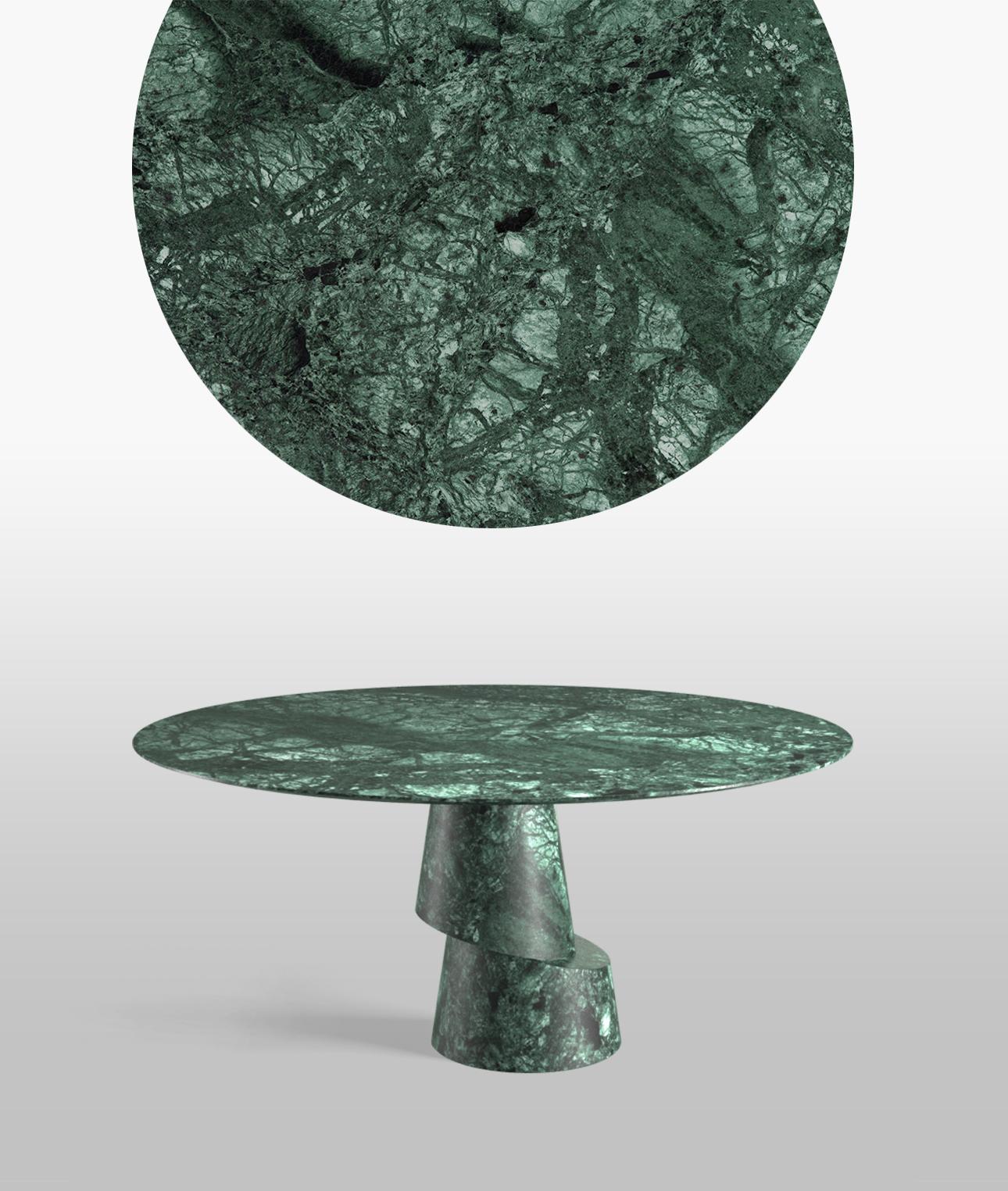 Post-Modern Slice Jungle Stone Dining Table by Etamorph For Sale