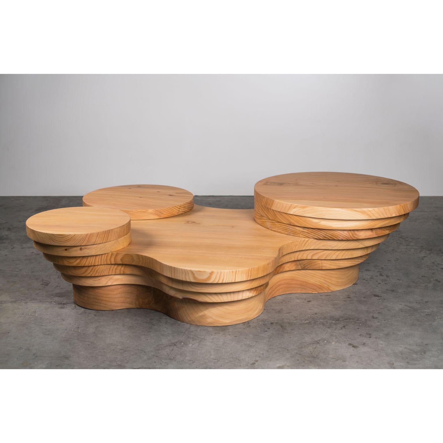 Slice me up cedar wood sculptural coffee table by Pietro Franceschini
Sold exclusively by Galerie Philia
Dimensions: W 160 x L 120 x H 36 cm
Materials: Solid cedar wood

Made to order dimensions can be ordered.

Pietro Franceschini is an
