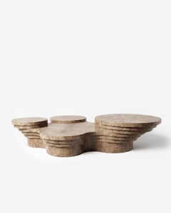 Slice Me Up Coffee Table in Eucalyptus Pomele Wood by Pietro Franceschini