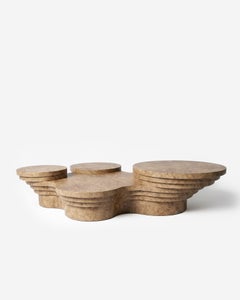 Table basse « Slice Me Up » en bois de loupe de madrona, par Pietro Franceschini