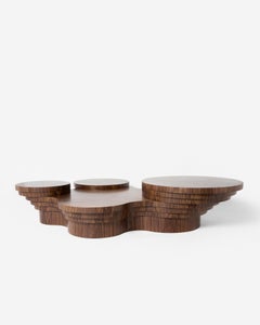 Table basse « Slice Me Up » en bois de noyer Canaletto, par Pietro Franceschini