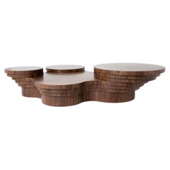 Table basse « Slice Me Up » en bois de noyer Canaletto, par Pietro Franceschini