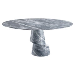 Slice Nuvolato Stone Dining Table by Etamorph