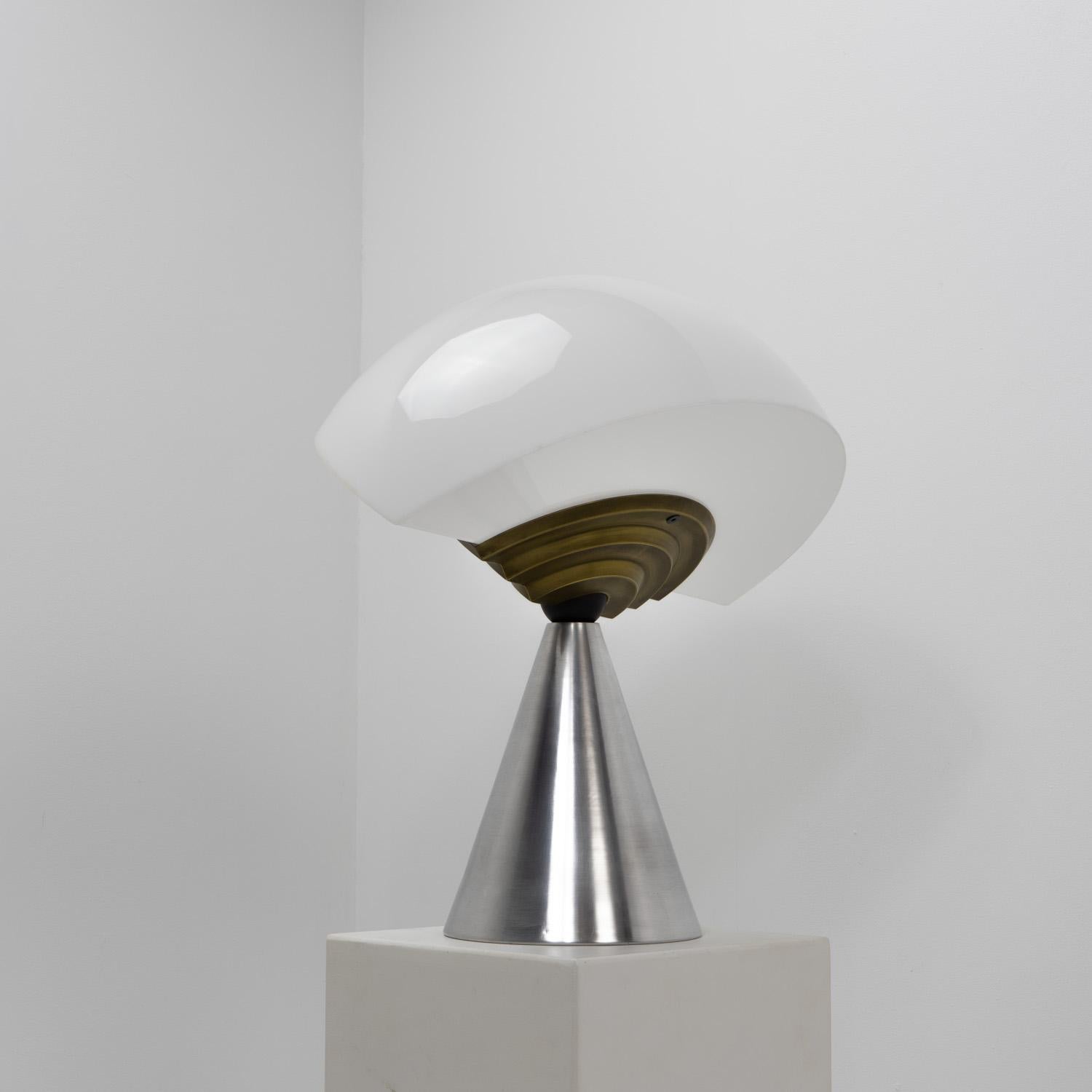 Mid-Century Modern Slice Table Lamp by Hans von Klier for Bilumen - 1980s For Sale