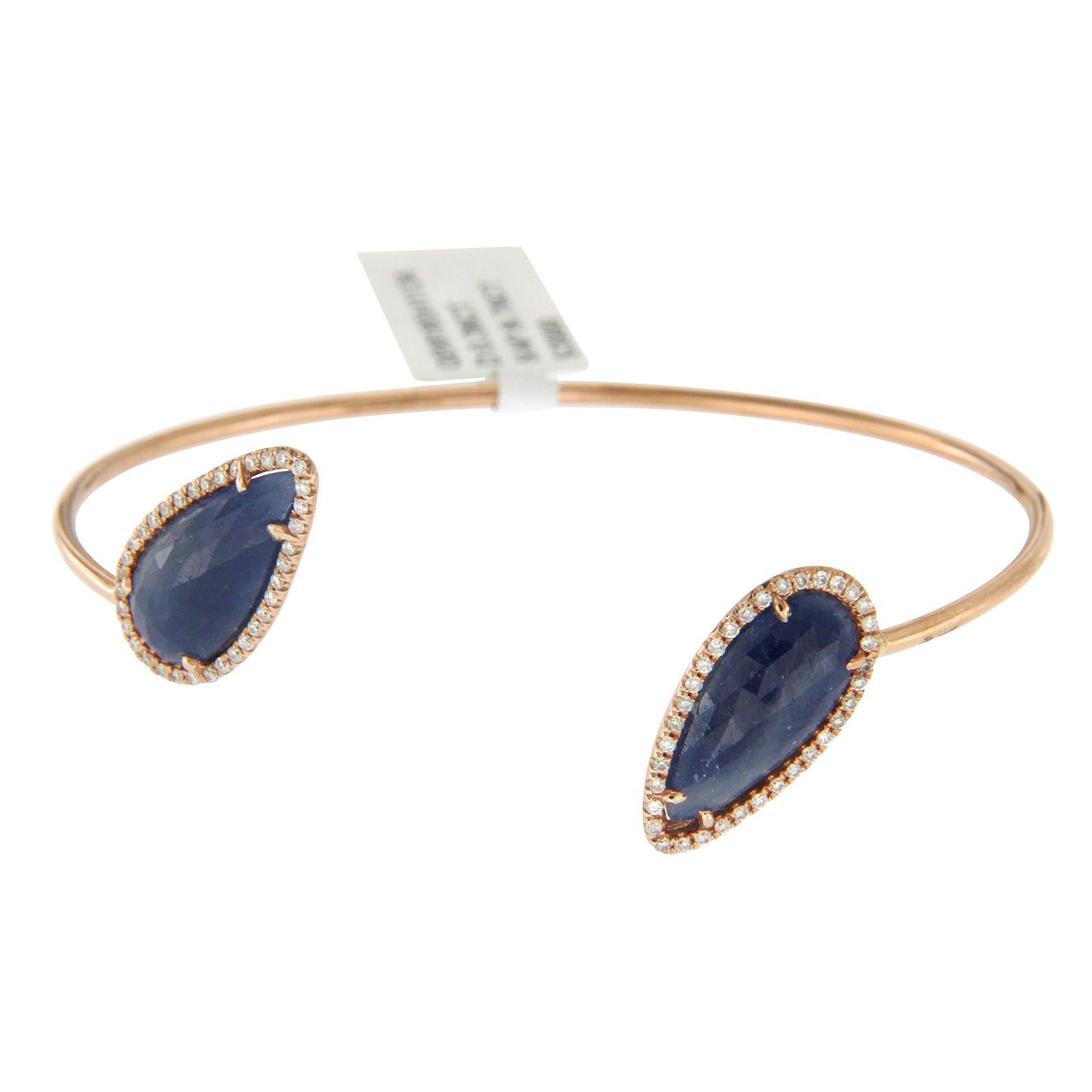 blue sapphire gold bangles