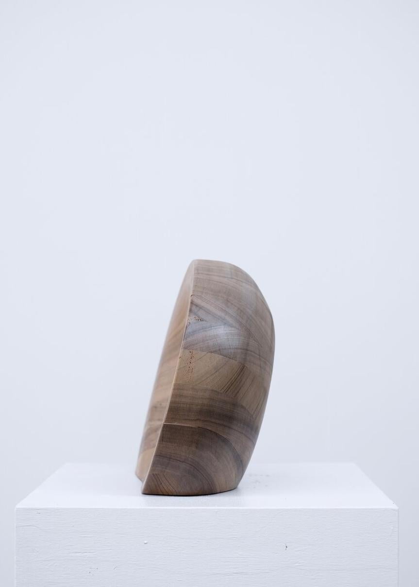 Belgian Sliced Bowl, African Walnut, Signed by Arno Declercq
