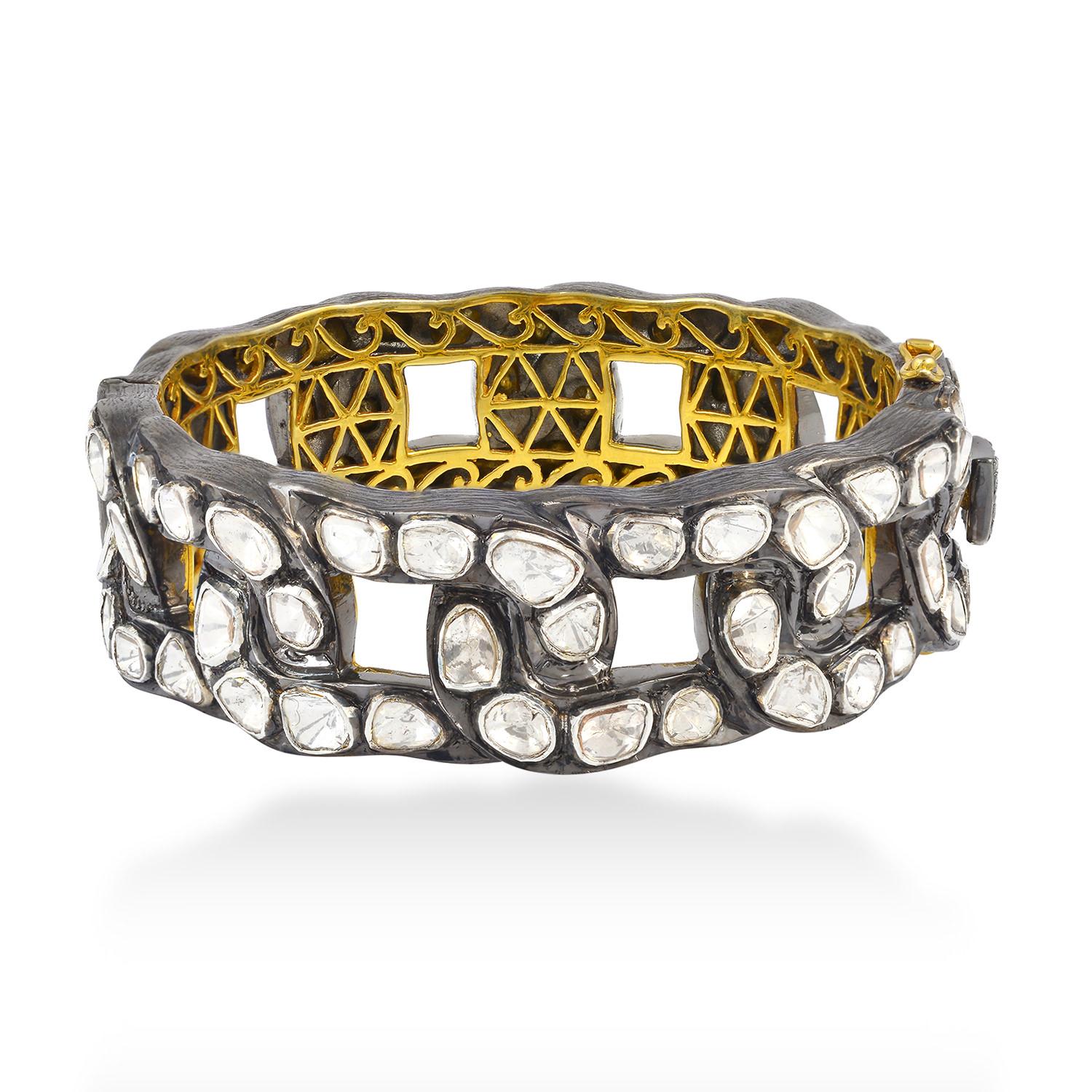 polki diamond bracelet
