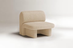 NEW! DOOQ! MODERN! Slide Armchair in Brown & Beige