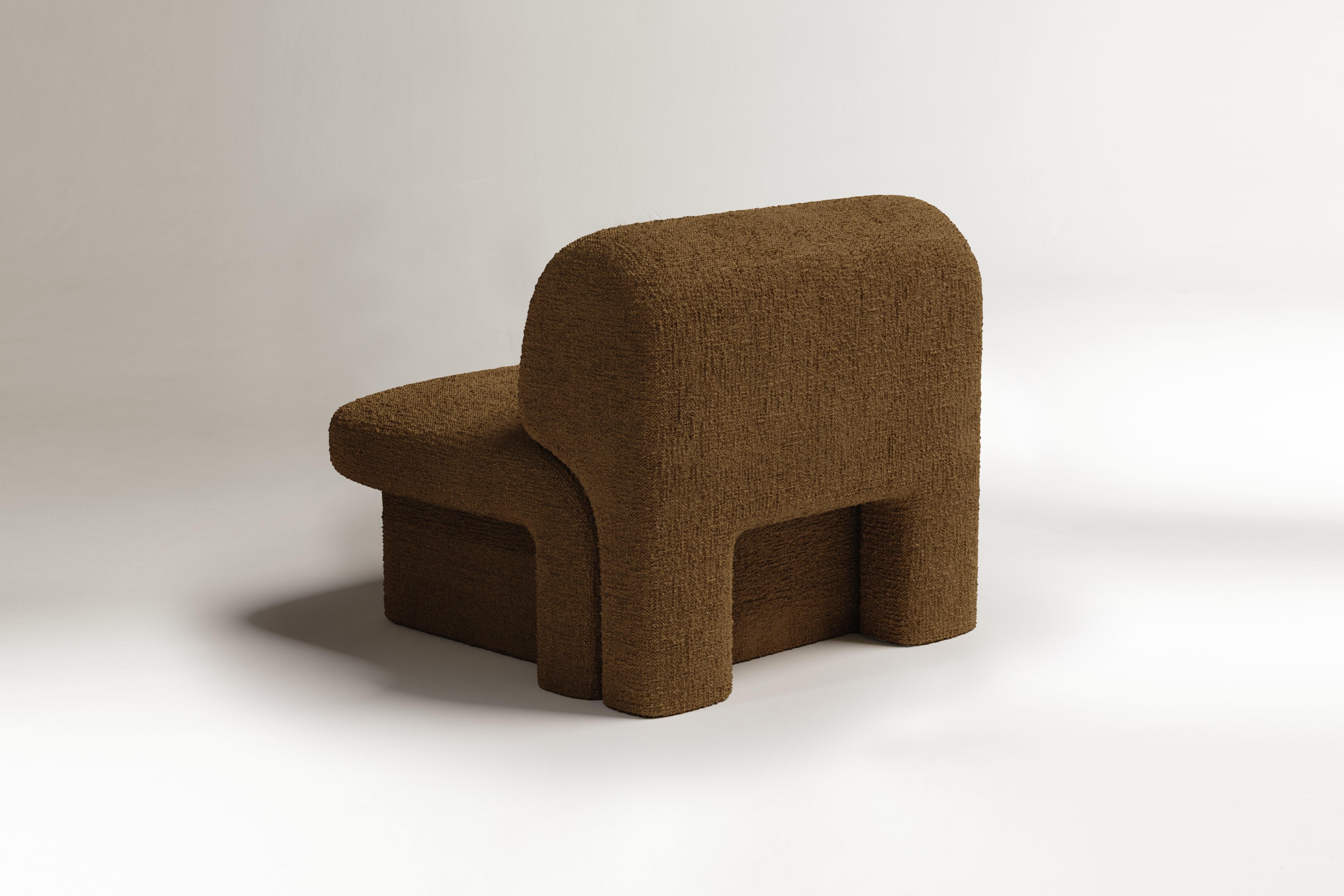 XXI secolo e contemporaneo Poltrona Slide Marrone Beige in vendita