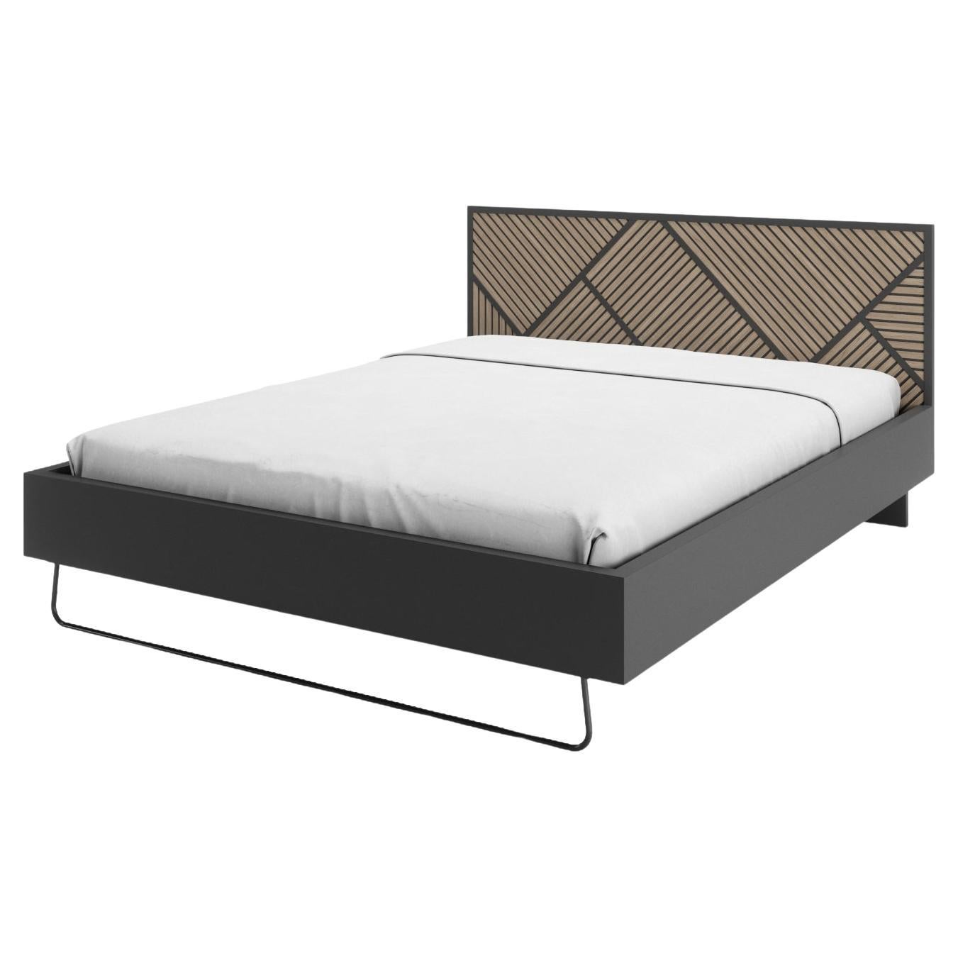 Slide-Bett mit Metallfuß für Marttresse