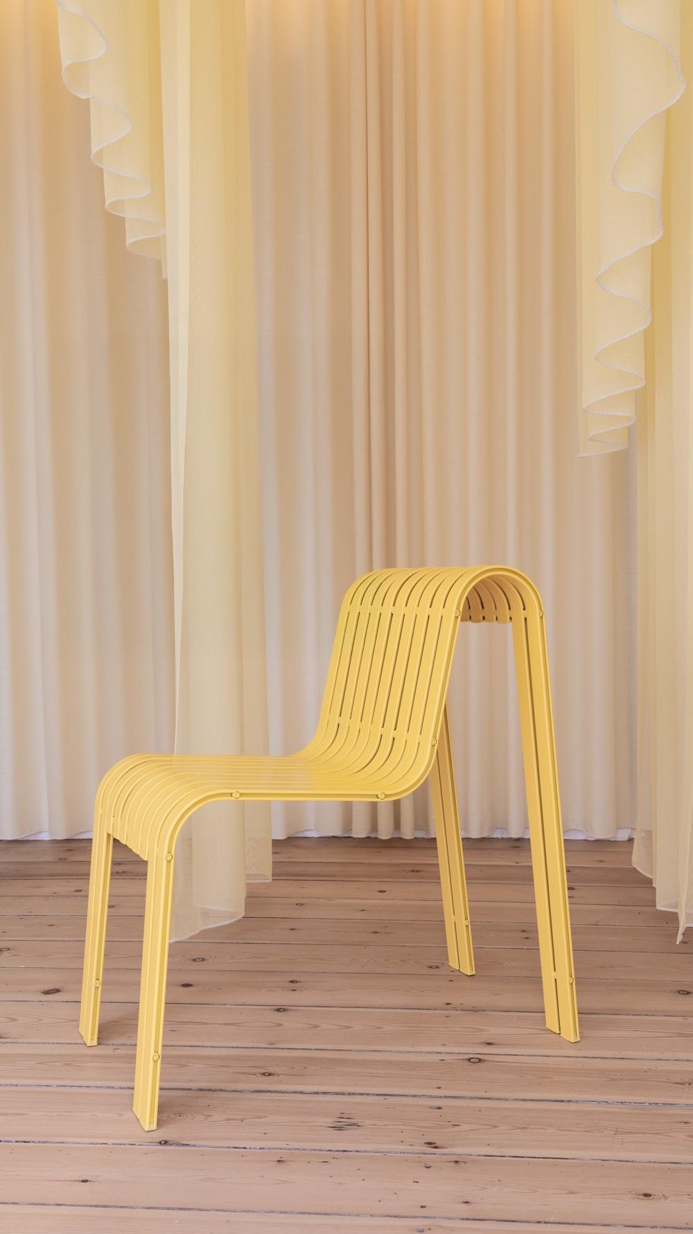 Silla Slide - Edición Limitada de Aluminio Reciclado por Studio Yann Gandon Moderno en venta