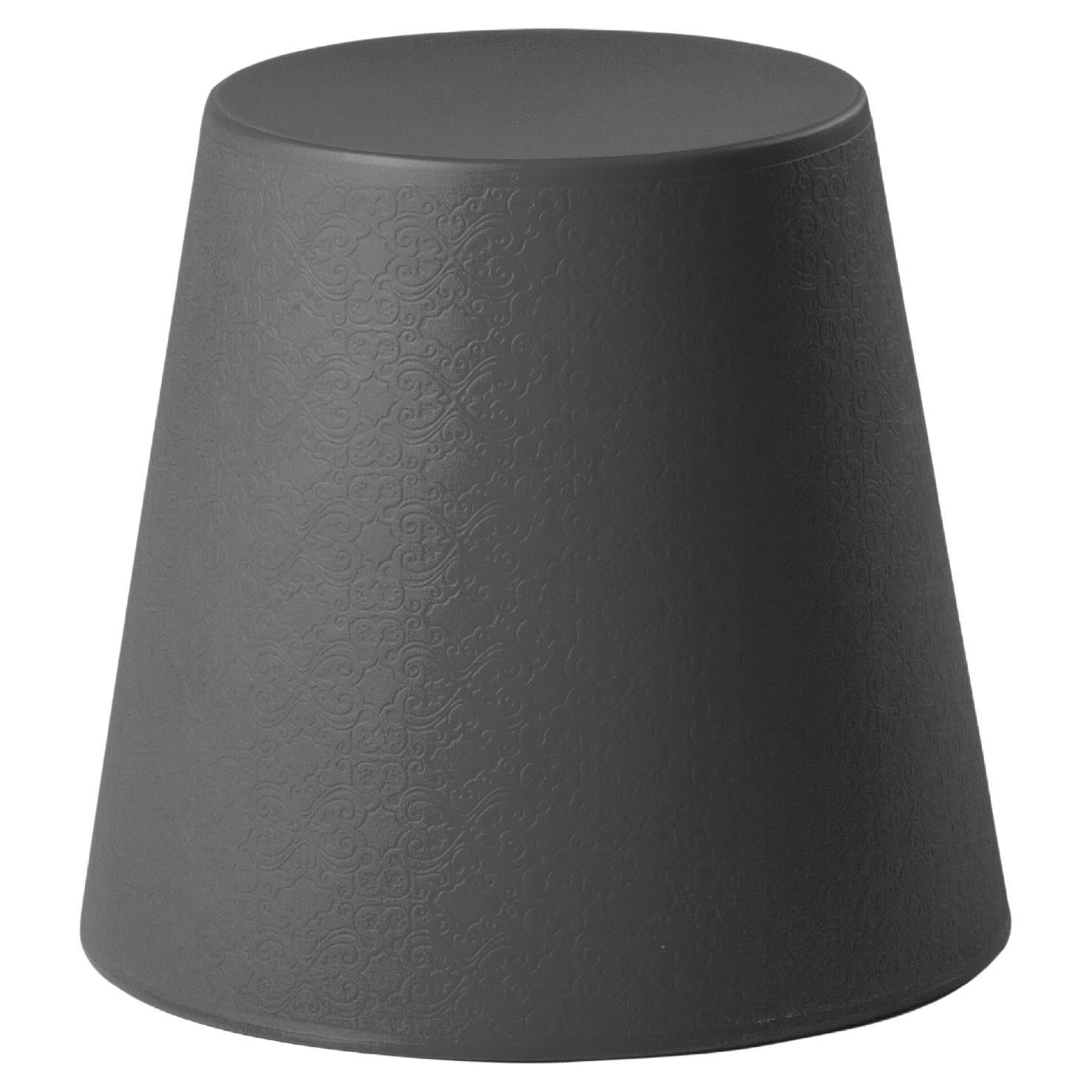 Slide Design Ali Baba Stool in Elephant Gray by Giò Colonna Romano For Sale