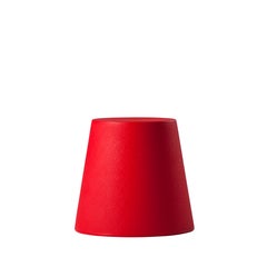 Slide Design Ali Baba Stool in Flame Red by Giò Colonna Romano