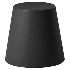 Taburete Ali Baba de diseño deslizante en negro azabache de Giò Colonna Romano