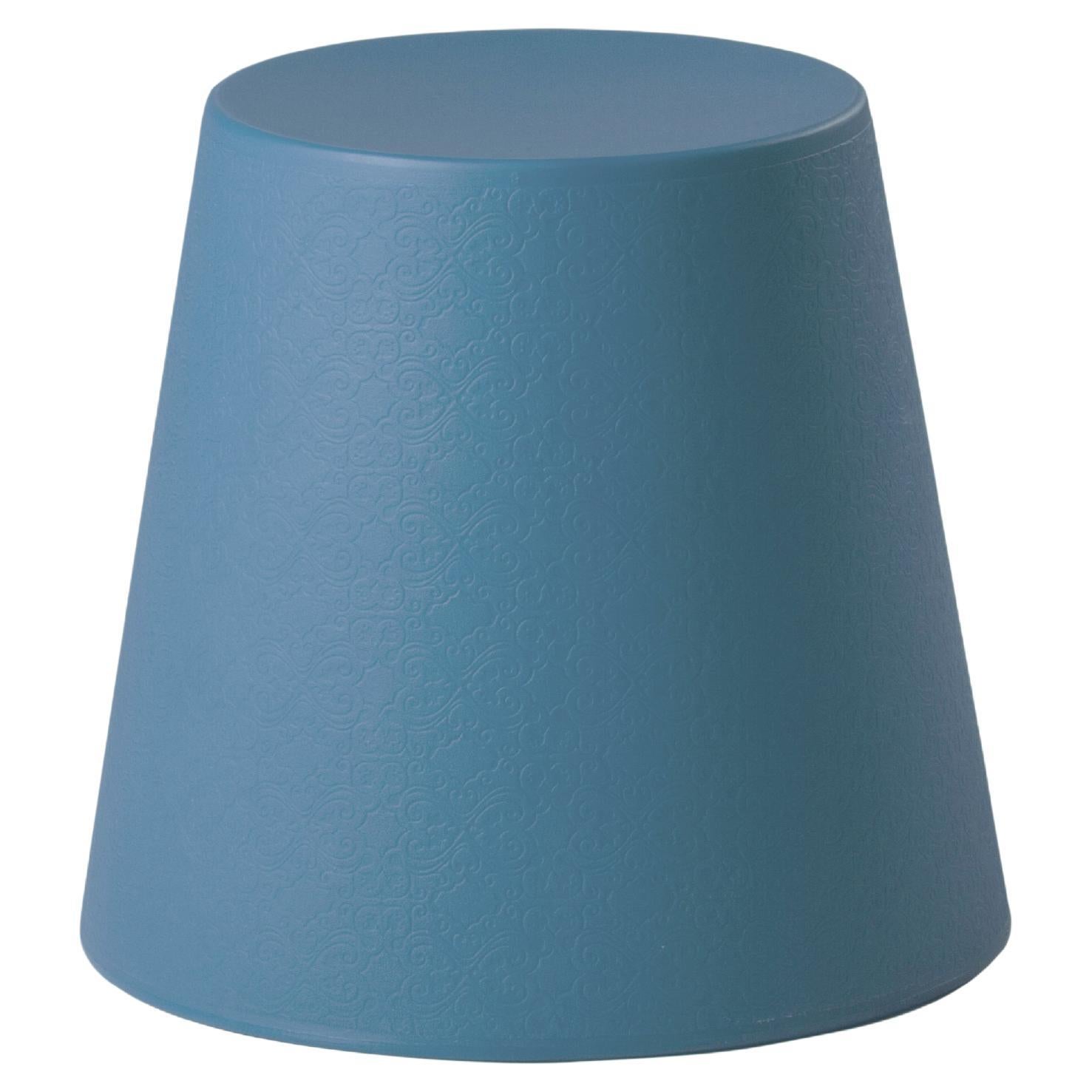 Slide Design Tabouret Ali Baba en bleu poudre par Giò Colonna Romano