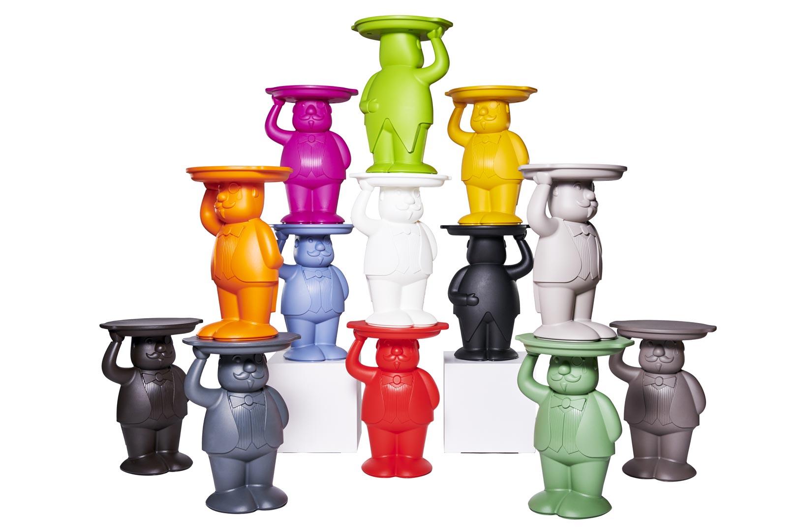 Ambrogio is the most versatile, colourful and green butler you have ever met. Ambrogio is the servant table ideal for residential projects, shop windows, store or any setting that needs a helper ready to support anything you want. Franceso Favaretto