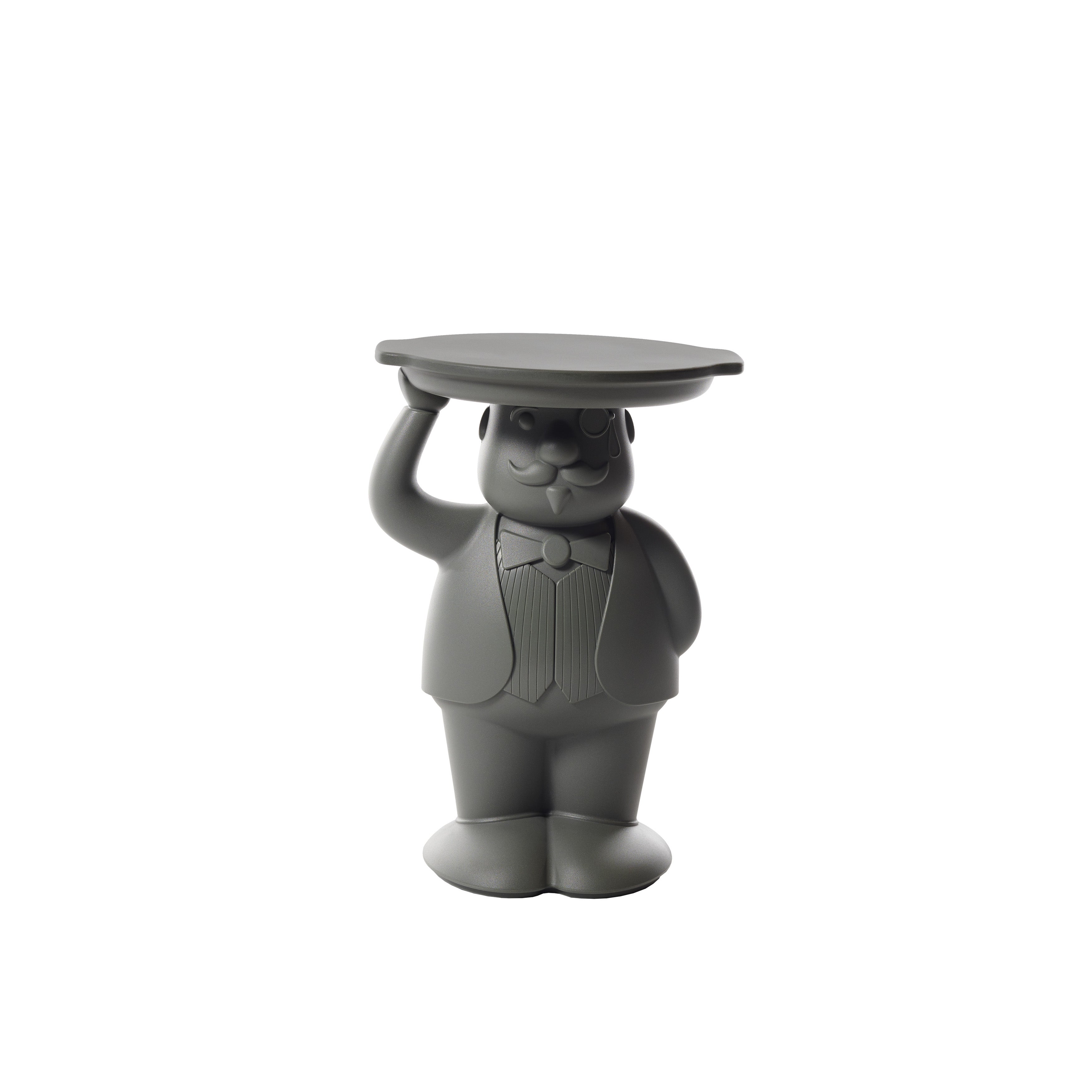 Slide Design Ambrogio Servant Table in Elephant Gray by Favaretto & Partners For Sale