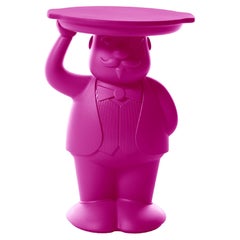 Slide Design Ambrogio Servant Table in Sweet Fuchsia by Favaretto & Partners