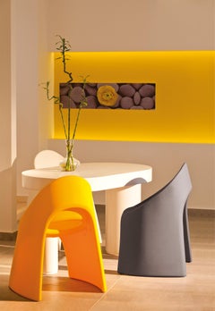 Sedia Amélie di Slide Design in marrone cioccolato di Italo Pertichini
