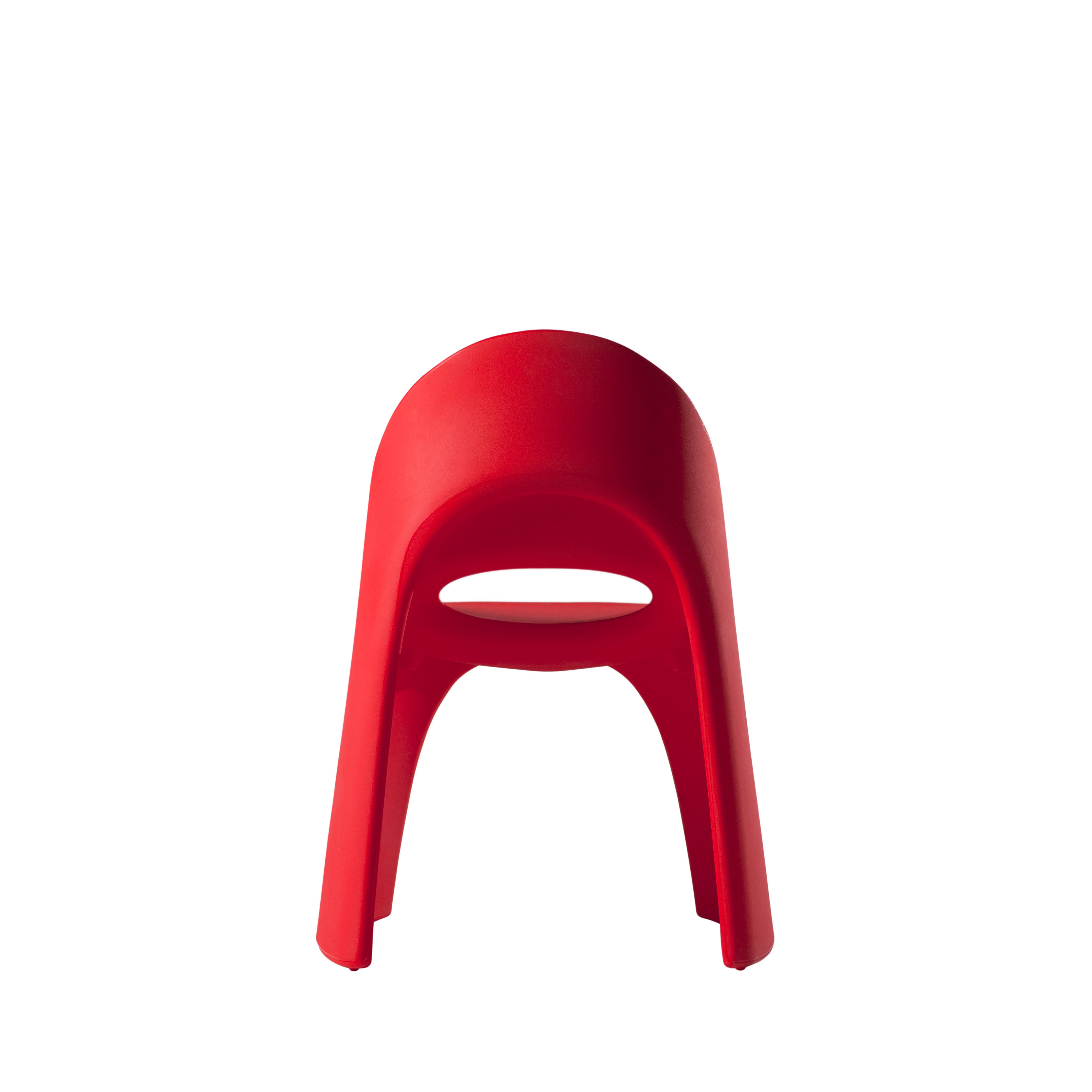 Slide Design Amélie Chair in Flame Red by Italo Pertichini In New Condition For Sale In Brooklyn, NY