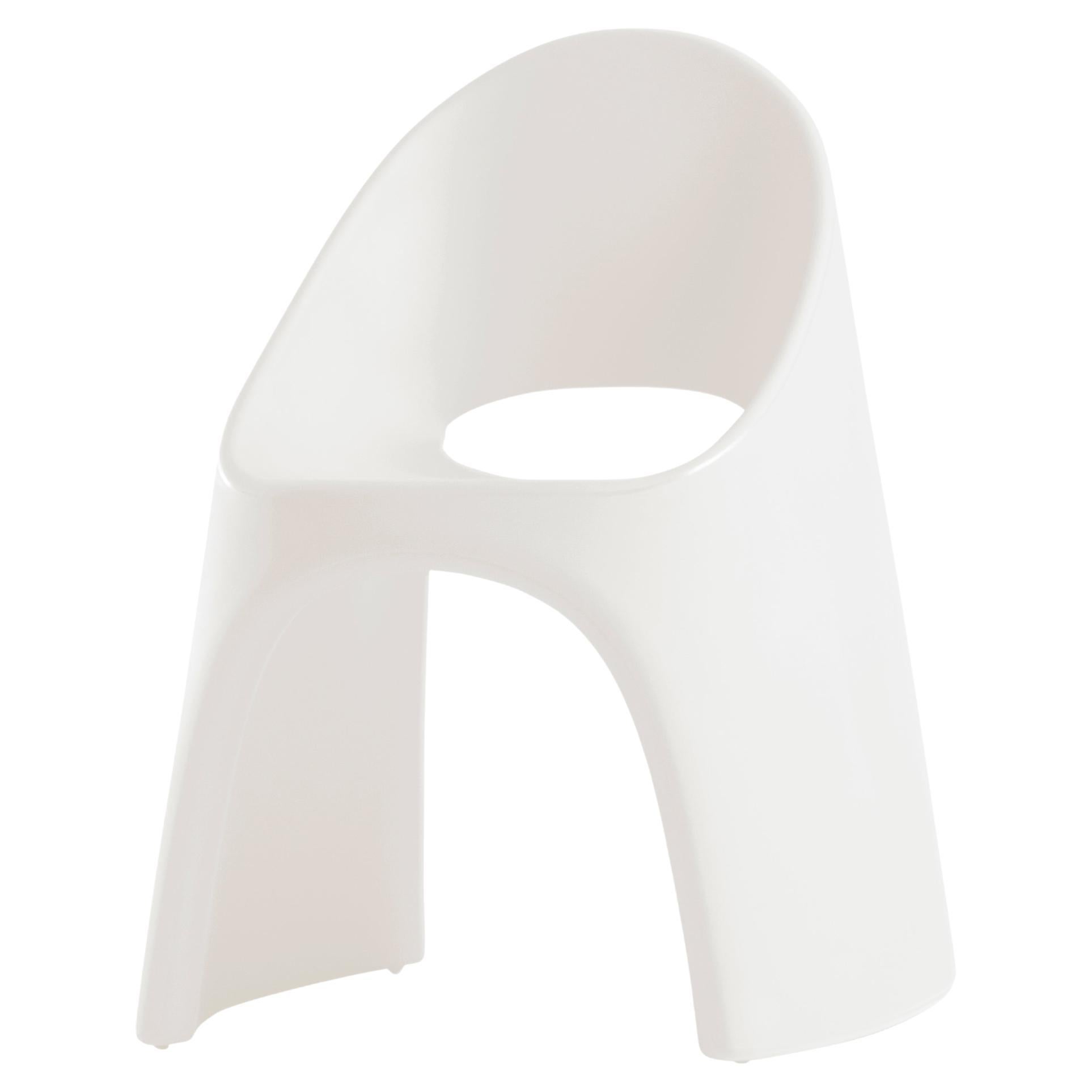 Slide Design Amélie Chair in Milky White by Italo Pertichini For Sale