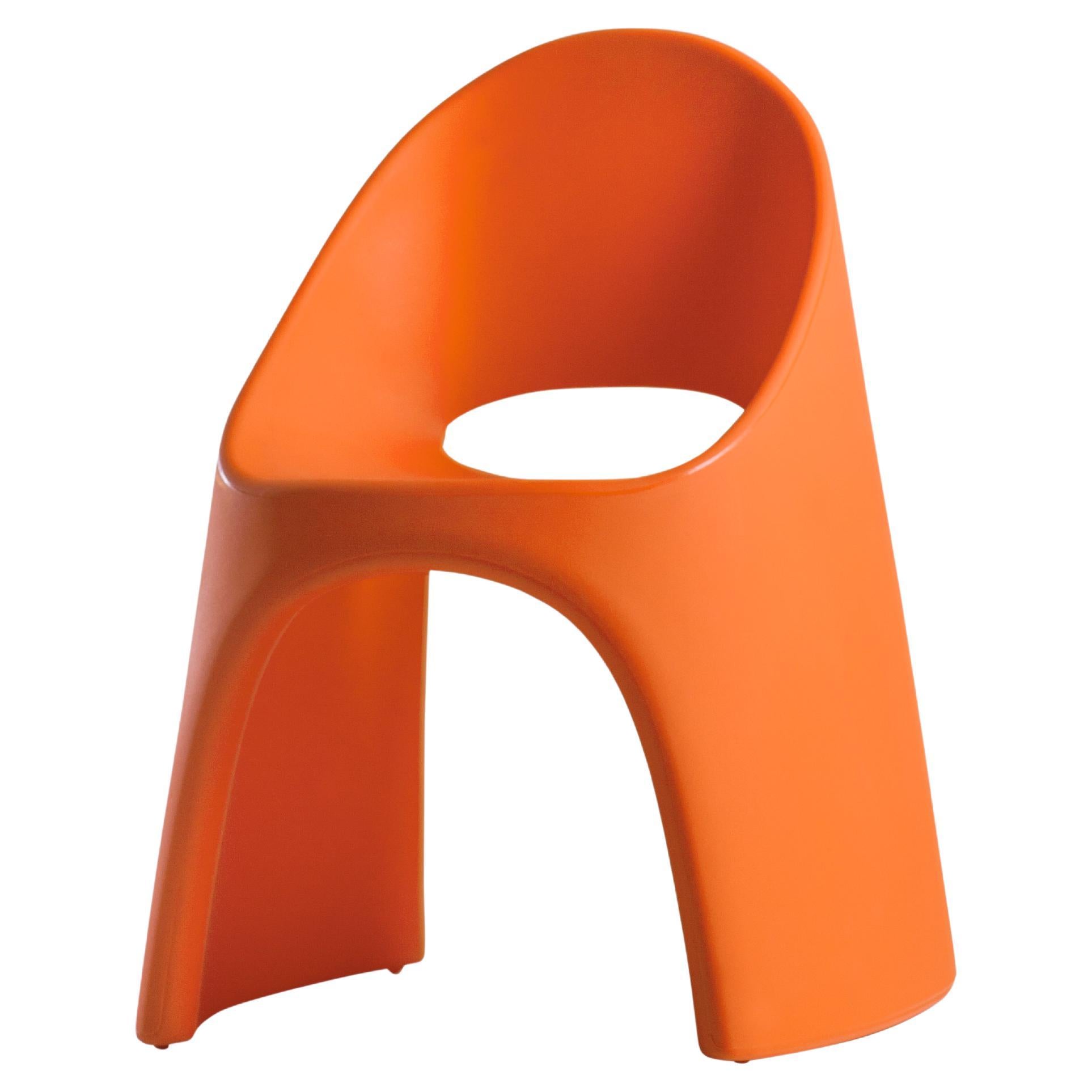 Slide Design Amélie Chair in Pumpkin Orange by Italo Pertichini For Sale