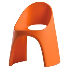 Slide Design Chaise Amélie en orange citrouille par Italo Pertichini