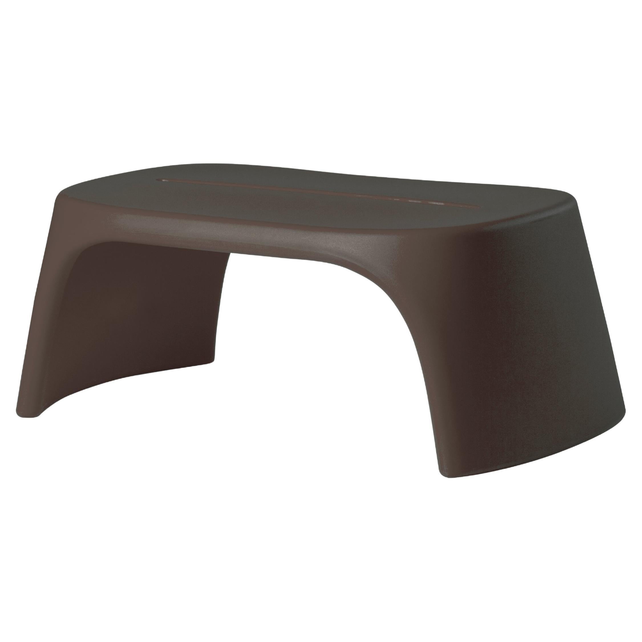 Slide Design Amélie Panchetta Bench in Chocolate Brown by Italo Pertichini For Sale