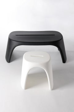 Slide Design Amélie Panchetta Bench in Dove Gray by Italo Pertichini