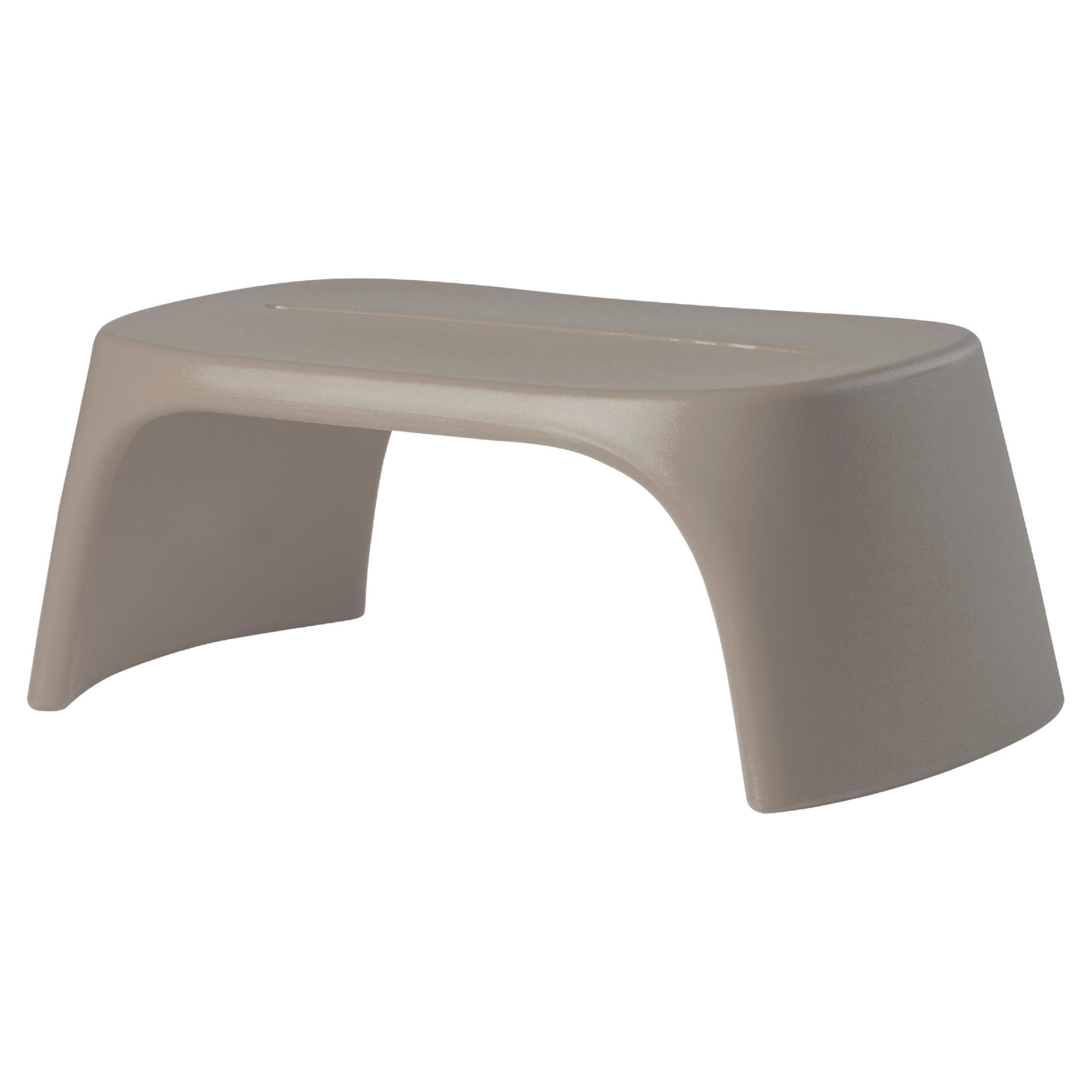 Slide Design Amélie Panchetta Bench in Dove Gray by Italo Pertichini For Sale