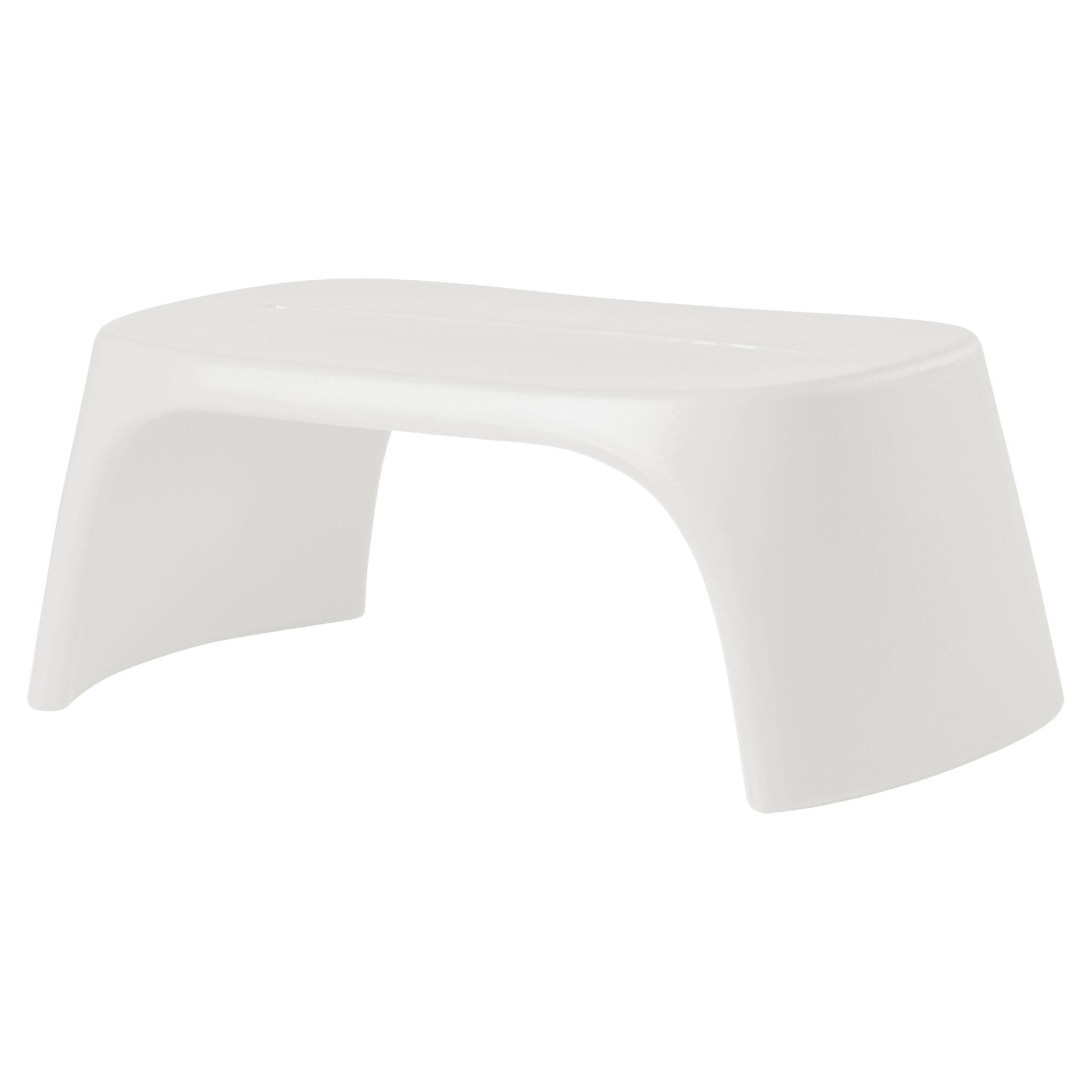 Slide Design Amélie Panchetta Bench in Milky White by Italo Pertichini For Sale