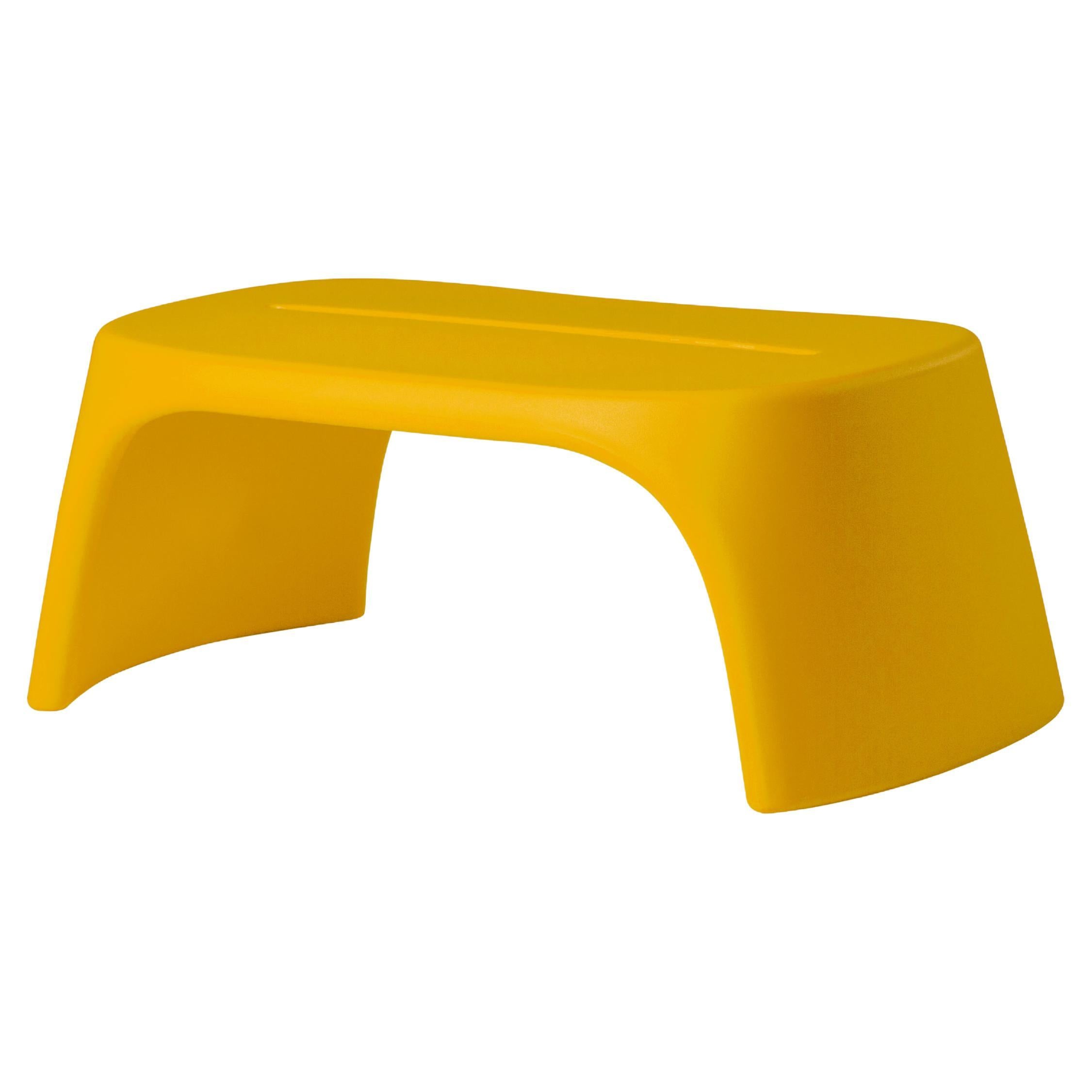 Slide Design Amélie Panchetta Bench in Saffron Yellow by Italo Pertichini For Sale