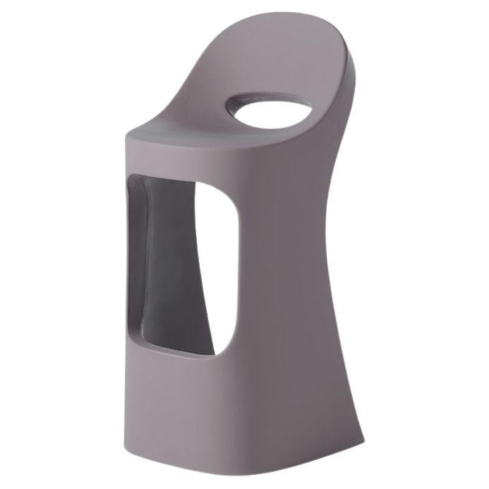 Slide Design Amélie Sit Up High Stool in Argil Gray by Italo Pertichini For Sale