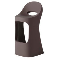 Taburete alto con asiento Slide Design Amélie en marrón chocolate de Italo Pertichini