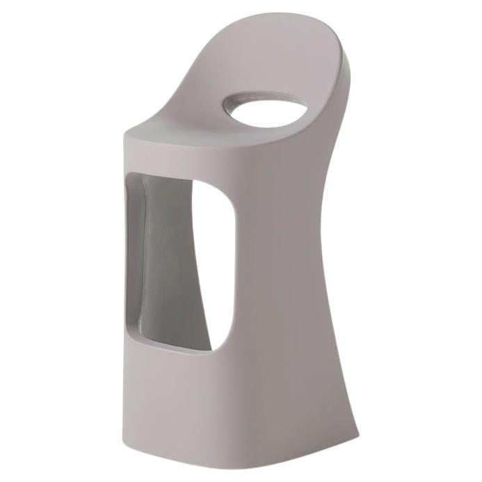 Slide Design Amélie Sit Up High Stool in Dove Gray by Italo Pertichini For Sale