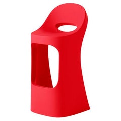 Slide Design Tabouret haut assis Amélie en rouge flamme par Italo Pertichini