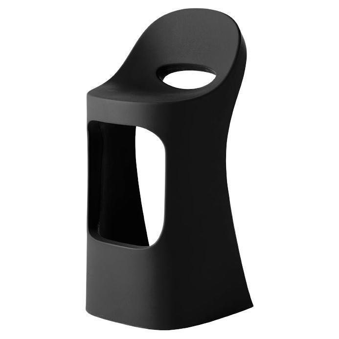 Slide Design Amélie Sit Up High Stool in Jet Black by Italo Pertichini For Sale