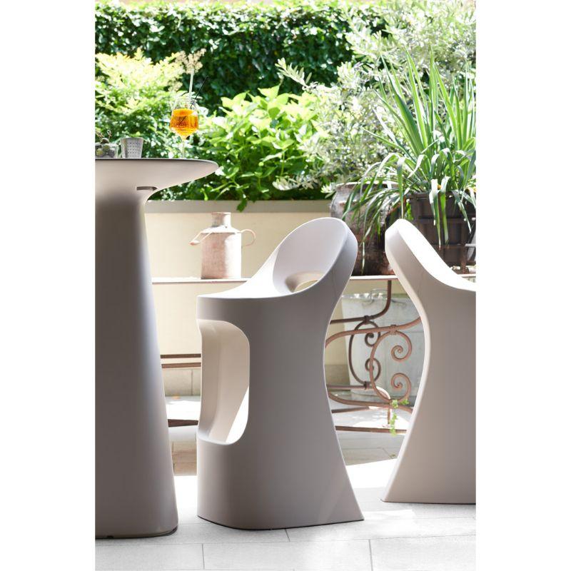 Slide Design Amélie Sit Up High Stool in Milky White by Italo Pertichini For Sale 1