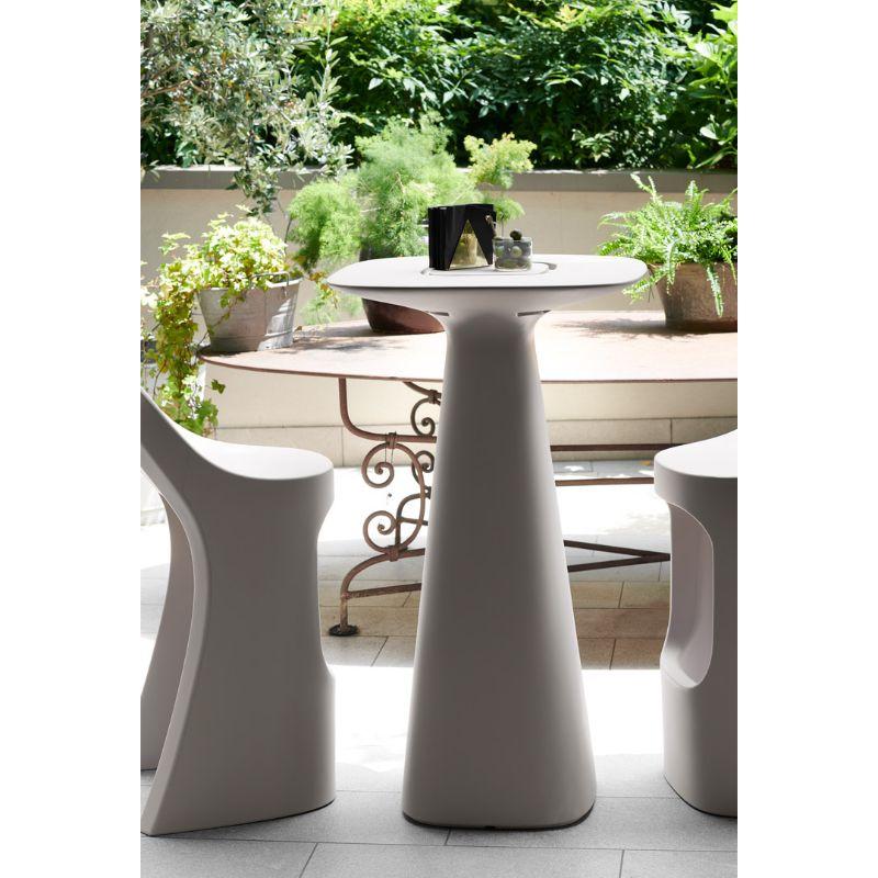 Italian Slide Design Amélie Up Table in Argil Gray by Italo Pertichini For Sale