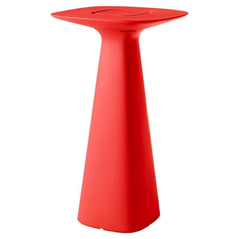 Slide Design Amélie Up Table in Flame Red by Italo Pertichini For Sale