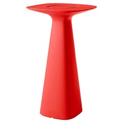 Slide Design Table haute Amélie en rouge flamme par Italo Pertichini