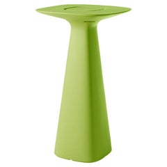 Table haute Slide Design Amélie en vert lime d'Italo Pertichini