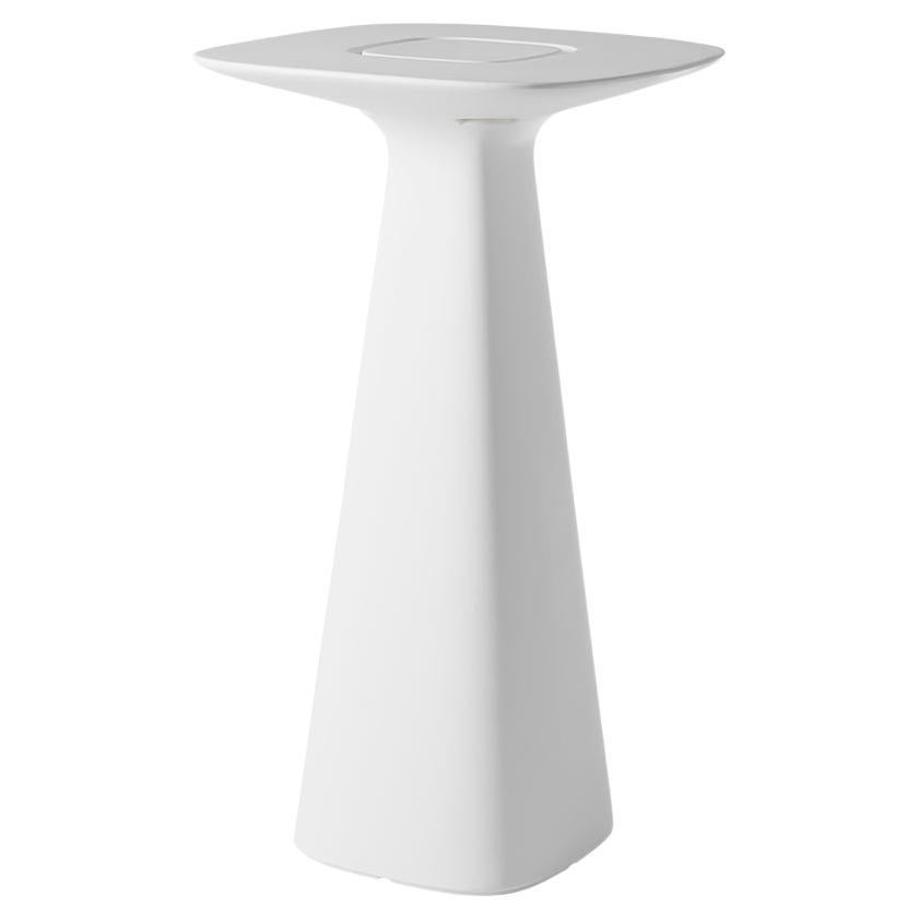 Slide Design Amélie Up Table in Milky White by Italo Pertichini For Sale