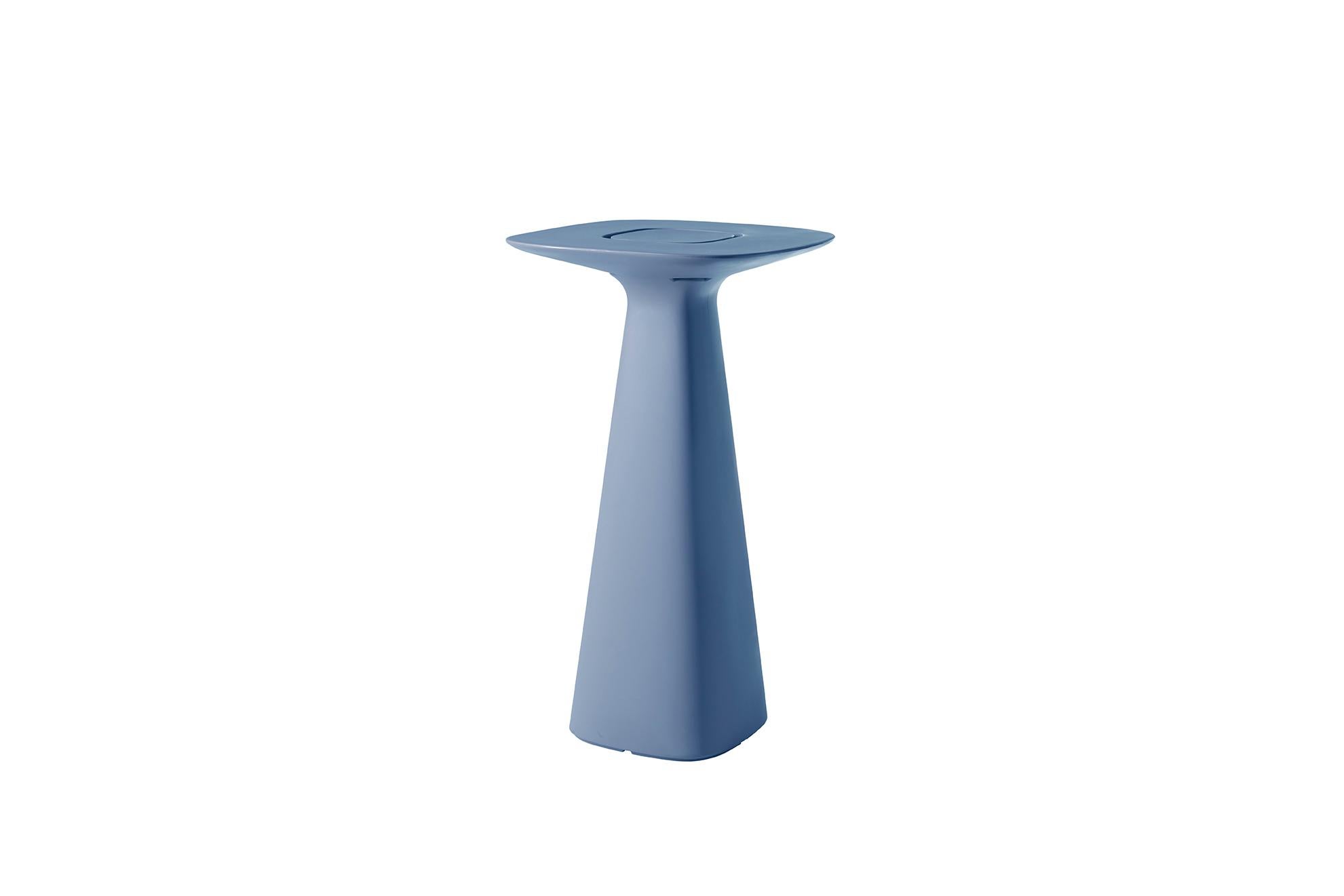 Slide Design Amélie Up Table in Powder Blue by Italo Pertichini For Sale